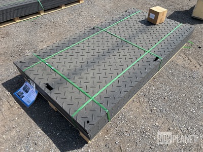 (12) SKLP SK-LJB12 Polyethylene Board Roadbed Protection Pads - Unused