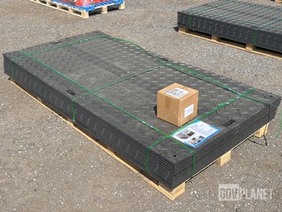 (12) SKLP SK-LJB12 Polyethylene Board Roadbed Protection Pads - Unused