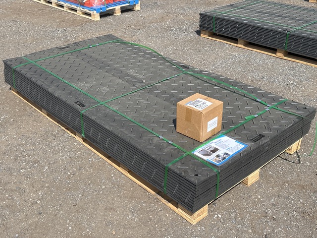 (12) SKLP SK-LJB12 Polyethylene Board Roadbed Protection Pads - Unused