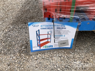 (6) Sets Of SKLP SK-HJ6 Heavy Duty Metal Storage Shelving - Unused