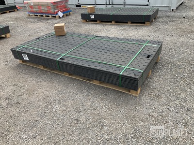 (12) SKLP SK-LJB12 Polyethylene Board Roadbed Protection Pads - Unused