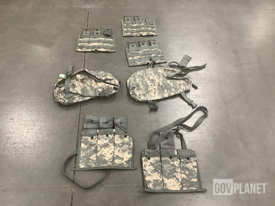 (137) M4 Three Mag Pouches, (64) Waist Packs & Assorted Items