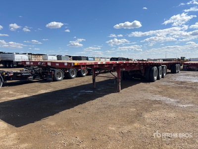 2008 Doepker 32 ft Super B-Train Lead Flatbed Trailer