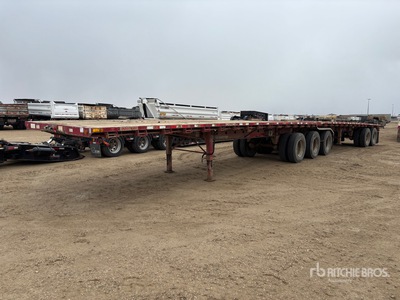2008 Doepker DSL-30 32 ft Super B-Train Lead Flatbed Trailer