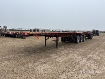 2008 Doepker DSL-30 32 ft Super B-Train Lead Flatbed Trailer
