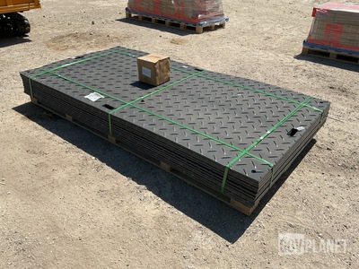 (12) SKLP SK-LJB12 Polyethylene Board Roadbed Protection Pads - Unused