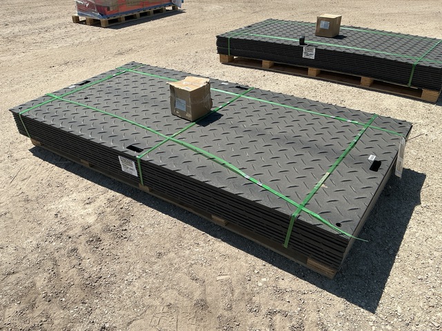 (12) SKLP SK-LJB12 Polyethylene Board Roadbed Protection Pads - Unused