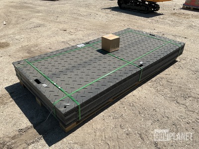(12) SKLP SK-LJB12 Polyethylene Board Roadbed Protection Pads - Unused