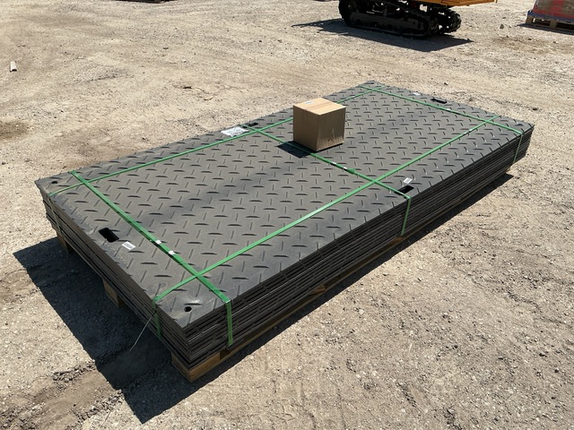 (12) SKLP SK-LJB12 Polyethylene Board Roadbed Protection Pads - Unused