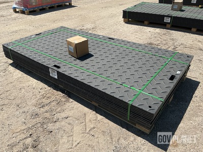 (12) SKLP SK-LJB12 Polyethylene Board Roadbed Protection Pads - Unused