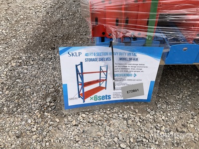 (6) Sets Of SKLP SK-HJ6 Heavy Duty Metal Storage Shelving - Unused