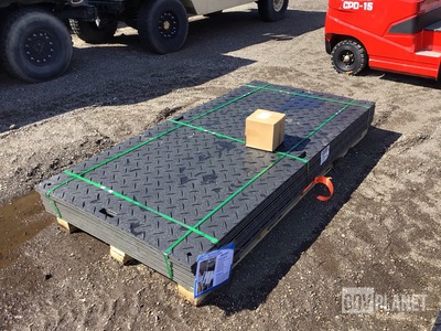 (12) SKLP SK-LJB12 Polyethylene Board Roadbed Protection Pads - Unused