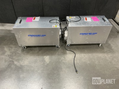 (9) Omniaire OA600V-708 HEPA Air Filtration Systems