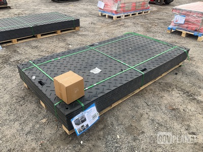 (12) SKLP SK-LJB12 Polyethylene Board Roadbed Protection Pads - Unused