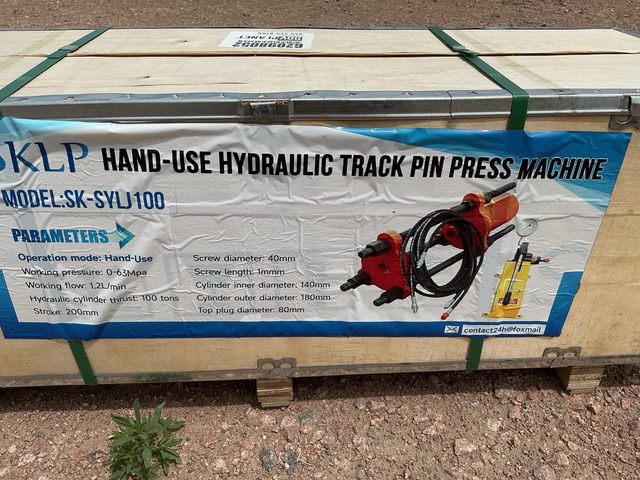 2026 SKLP SK-SYLJ100 Hand-Use Hydraulic Track Pin Press Machine - Unused