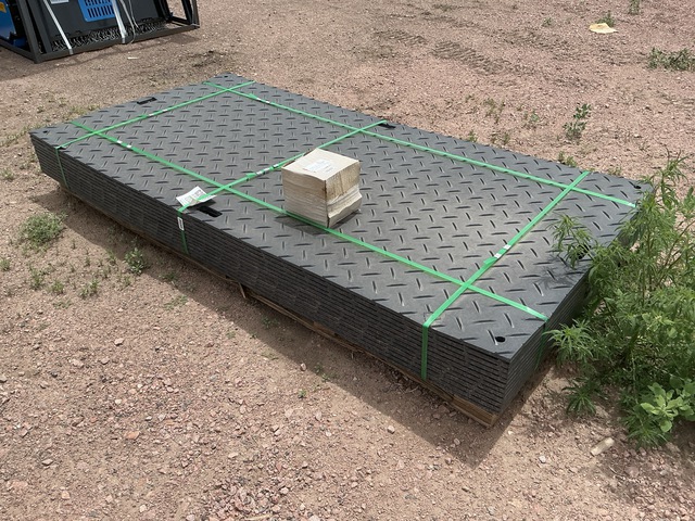 (12) SKLP SK-LJB12 Polyethylene Board Roadbed Protection Pads - Unused