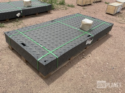 (12) SKLP SK-LJB12 Polyethylene Board Roadbed Protection Pads - Unused