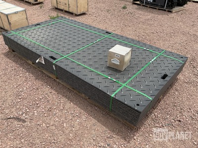 (12) SKLP SK-LJB12 Polyethylene Board Roadbed Protection Pads - Unused