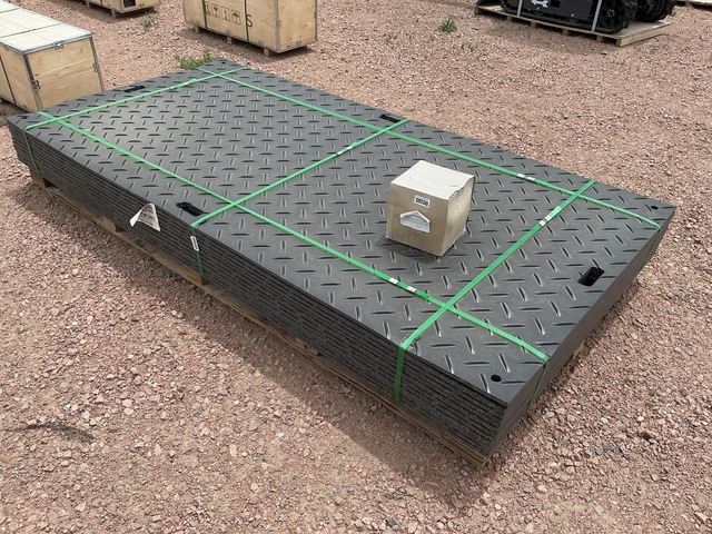 (12) SKLP SK-LJB12 Polyethylene Board Roadbed Protection Pads - Unused