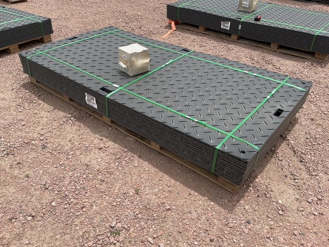 (12) SKLP SK-LJB12 Polyethylene Board Roadbed Protection Pads - Unused