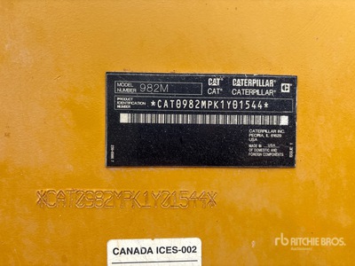 2017 Cat 982M Wheel Loader - Certified Rebuild 2022