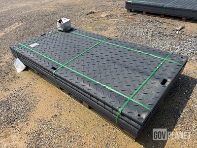 (12) SKLP SK-LJB12 Polyethylene Board Roadbed Protection Pads - Unused
