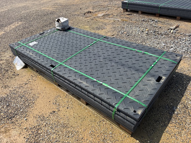 (12) SKLP SK-LJB12 Polyethylene Board Roadbed Protection Pads - Unused