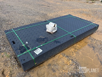 (12) SKLP SK-LJB12 Polyethylene Board Roadbed Protection Pads - Unused