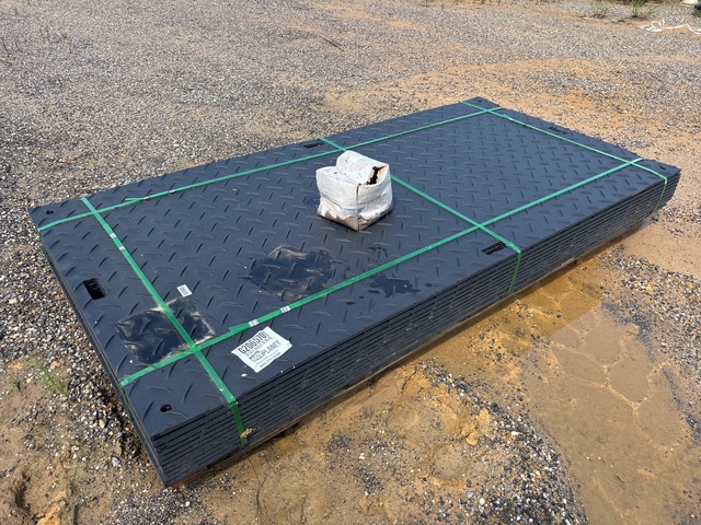 (12) SKLP SK-LJB12 Polyethylene Board Roadbed Protection Pads - Unused