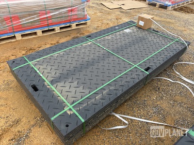(12) SKLP SK-LJB12 Polyethylene Board Roadbed Protection Pads - Unused