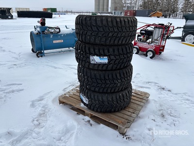 Quantity of (4) Grizzly M/T 33x12.50RLT Banden (Unused)