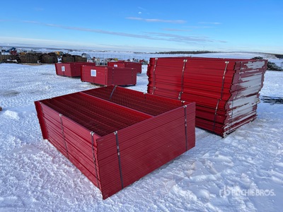 Quantity of (90) Canex Temporary Power Coated 6ft X 8 ft Site Fence (Unused)