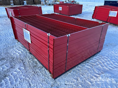 Quantity of (30) Canex Temporary Power Coated 6ft X 8 ft سياج الموقع (Unused)