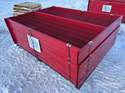 Quantity of (30) Canex Temporary Power Coated 6ft X 8 ft Site Fence (Unused)