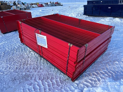 Quantity of (30) Canex Temporary Power Coated 6ft X 8 ft Site Fence (Unused)