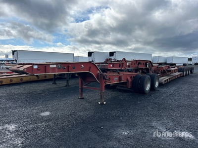 1999 Knight KB702 Tri/A 22 ft - 29 ft Extendable Removable Gooseneck Remorque Surbaissée