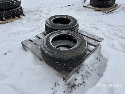 Quantity of (2) Goodyear 11L-15FI Tyres