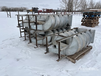 Quantity of (5) Northland Superior Supply Co Ltd 6 ft 1 in Spiral Grain Cleaners Varios, manejo de grano
