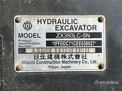 2015 Hitachi ZX380LC-5N Tracked Excavator