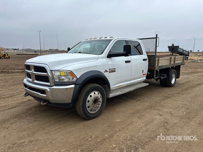 2013 Ram 5500 SLT 4x4 Crew Cab Flatbed Truck