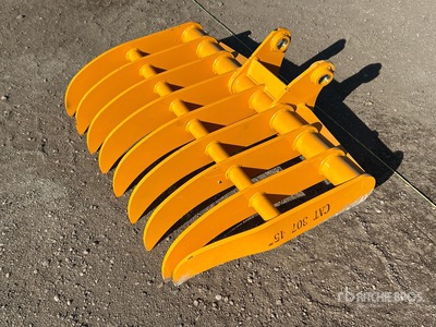 2026 GIYI 45 in Excavator Rake - Fits Cat 307 (Unused)