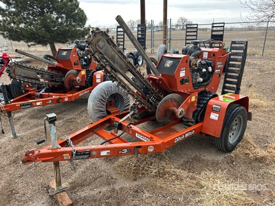 Ditch Witch C24X Walk Behind Trencher w/2019 Ditch Witch S3C Trailer