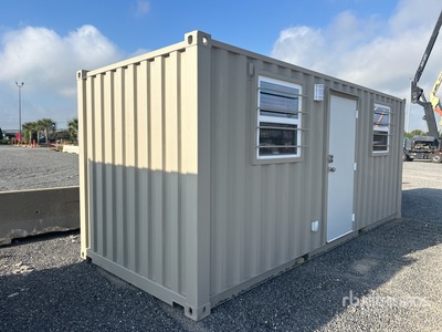 20 ft x 8 ft Storage Container Mobile Office (Unused)