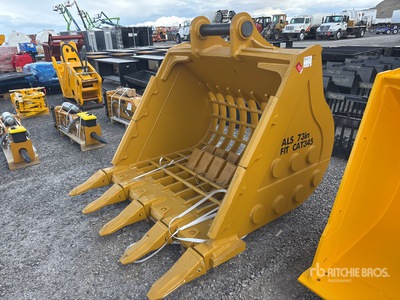 2026 LYALS ALS EB345 65 in Skeleton Excavator Bucket - Fits Cat 345 (Unused)