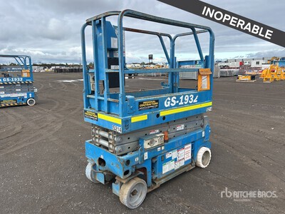 2001 Genie GS1932 Electric Ascenseur à ciseaux (Inoperable)