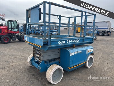 1999 Genie GS-2668DC Electric Scissor Lift (Inoperable)