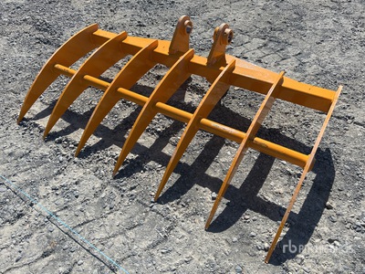 GIYI 1170 mm Excavator Rake - Fits Cat 303 (Unused)