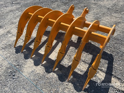 GIYI 1220 mm Excavator Rake - Fits Cat 307 (Unused)