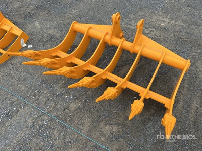 GIYI 1220 mm Excavator Rake (Unused)