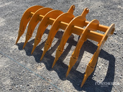 GIYI 1220 mm Excavator Rake - Fits Cat 307 (Unused)